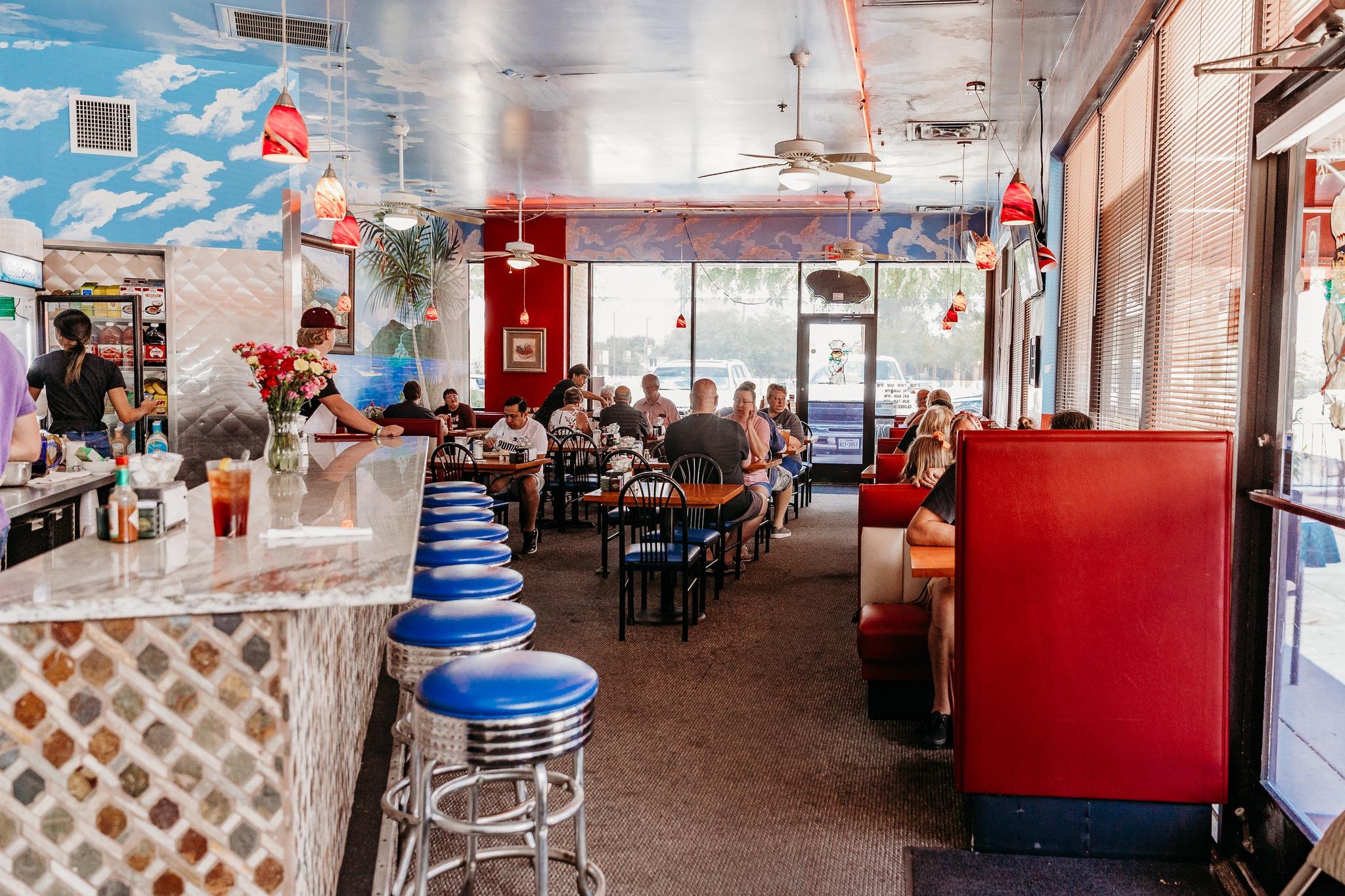 Interior view of the cafe